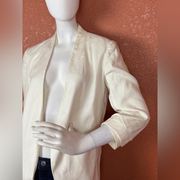 Babaton Atelier 'Keith' Off White Open Front Jacket in Espace Women's Size 6 - Picture 4 of 12